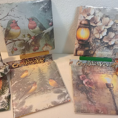Christmas Coaster Card Pack 2 cropped