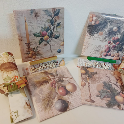 Christmas Coaster Card Pack 3 cropped