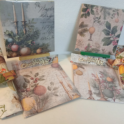 Christmas Coaster Card Pack 4 cropped